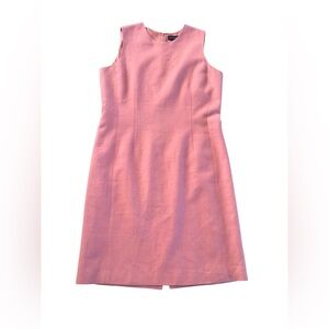 Ann Taylor Pink Sleeveless Midi Sheath Dress